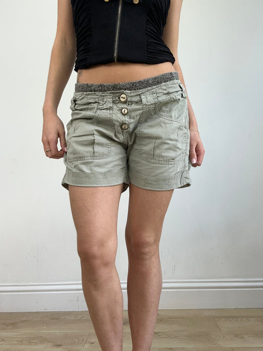 vintage edit twenty | small khaki cargo style shorts