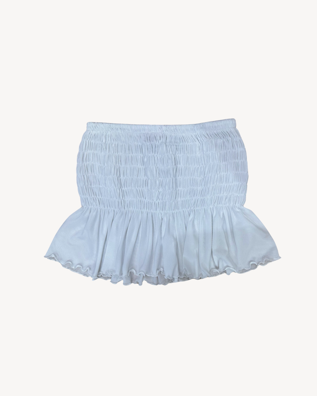 the poppy skort in white
