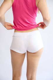 The Lorelle Shorts in Marshmallow White – back detail