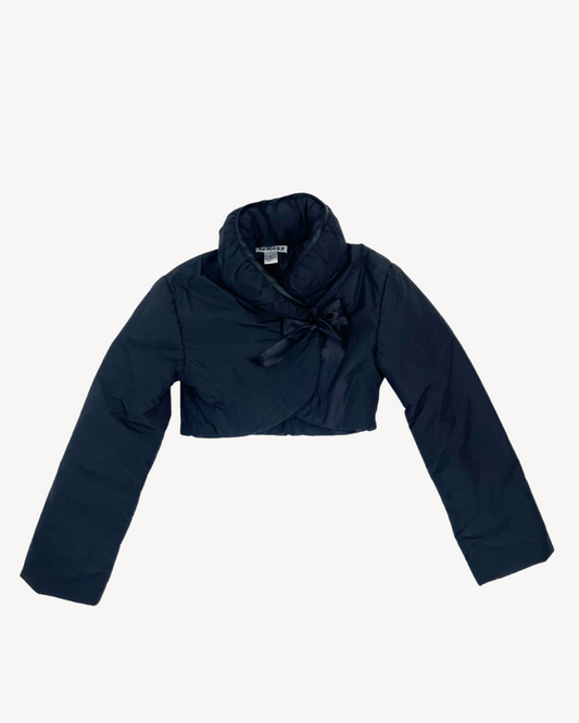 manteau matelassé beau en noir