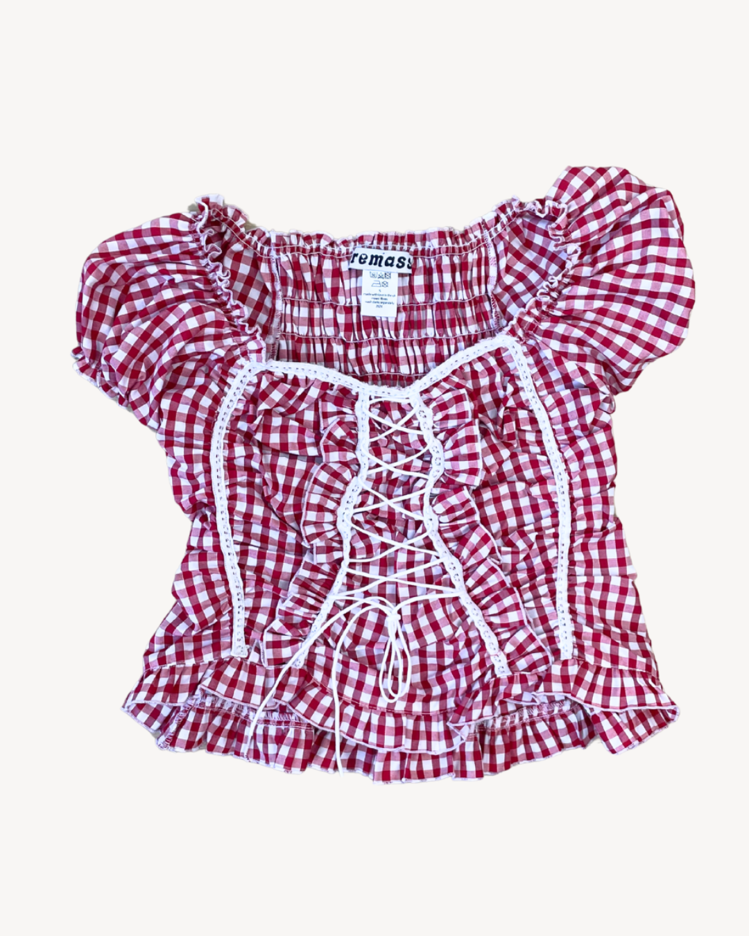 the jolene in red gingham