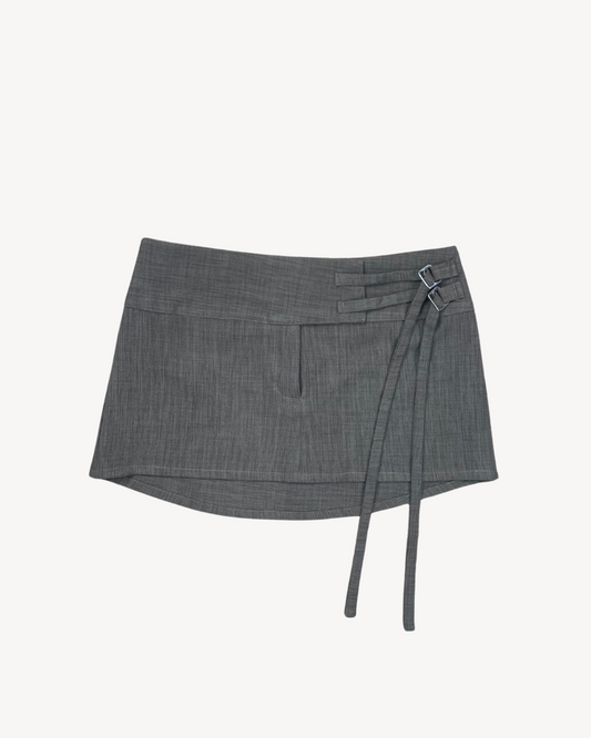 the lucia skirt in pebble grey