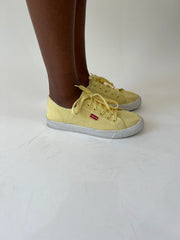 aquamarine drop | uk 6 yellow levi's canvas trainers
