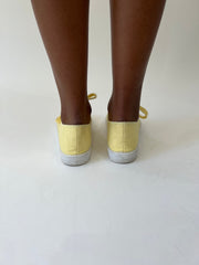 aquamarine drop | uk 6 yellow levi's canvas trainers