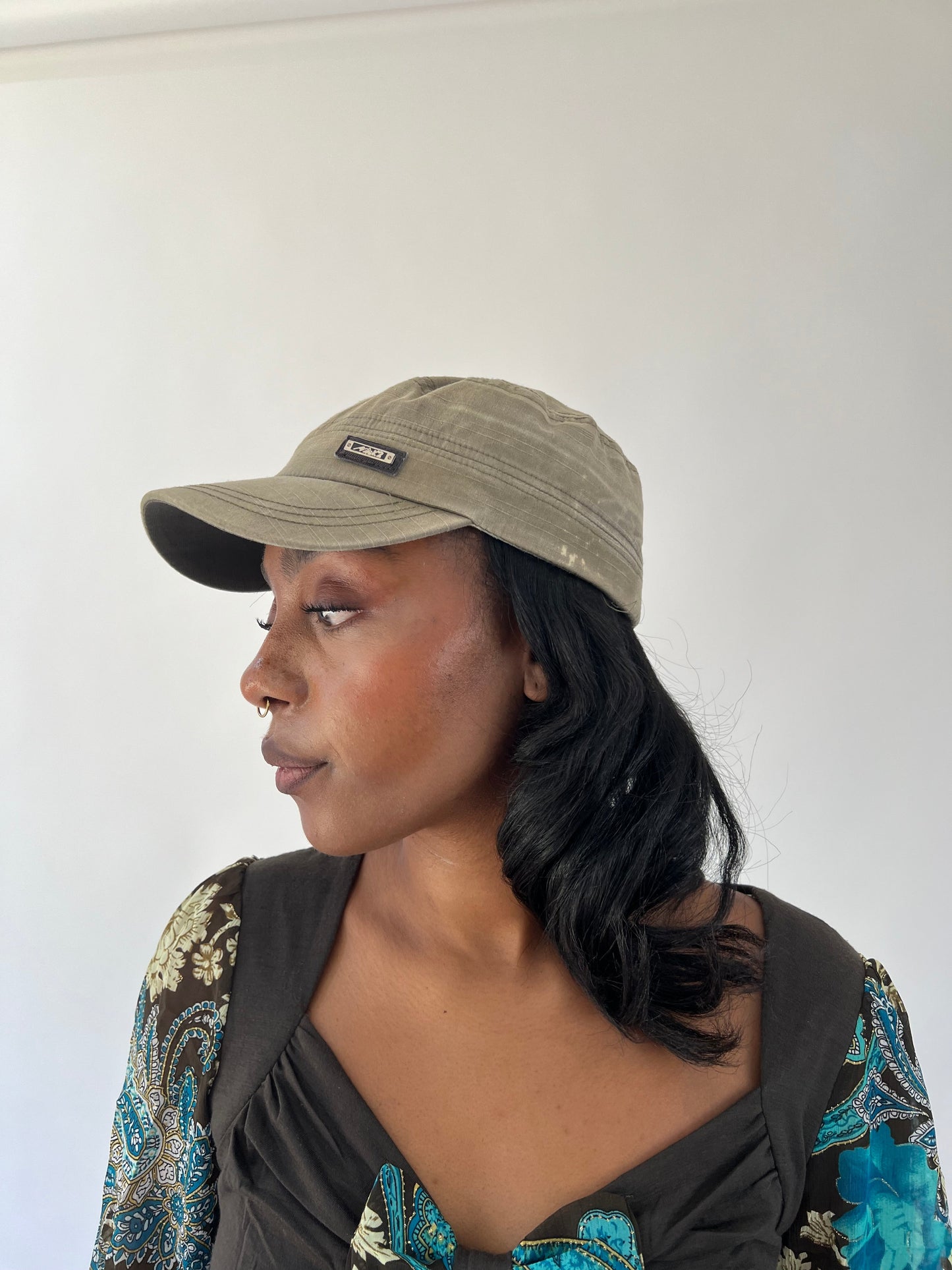 aquamarine drop | one size khaki k2 cap