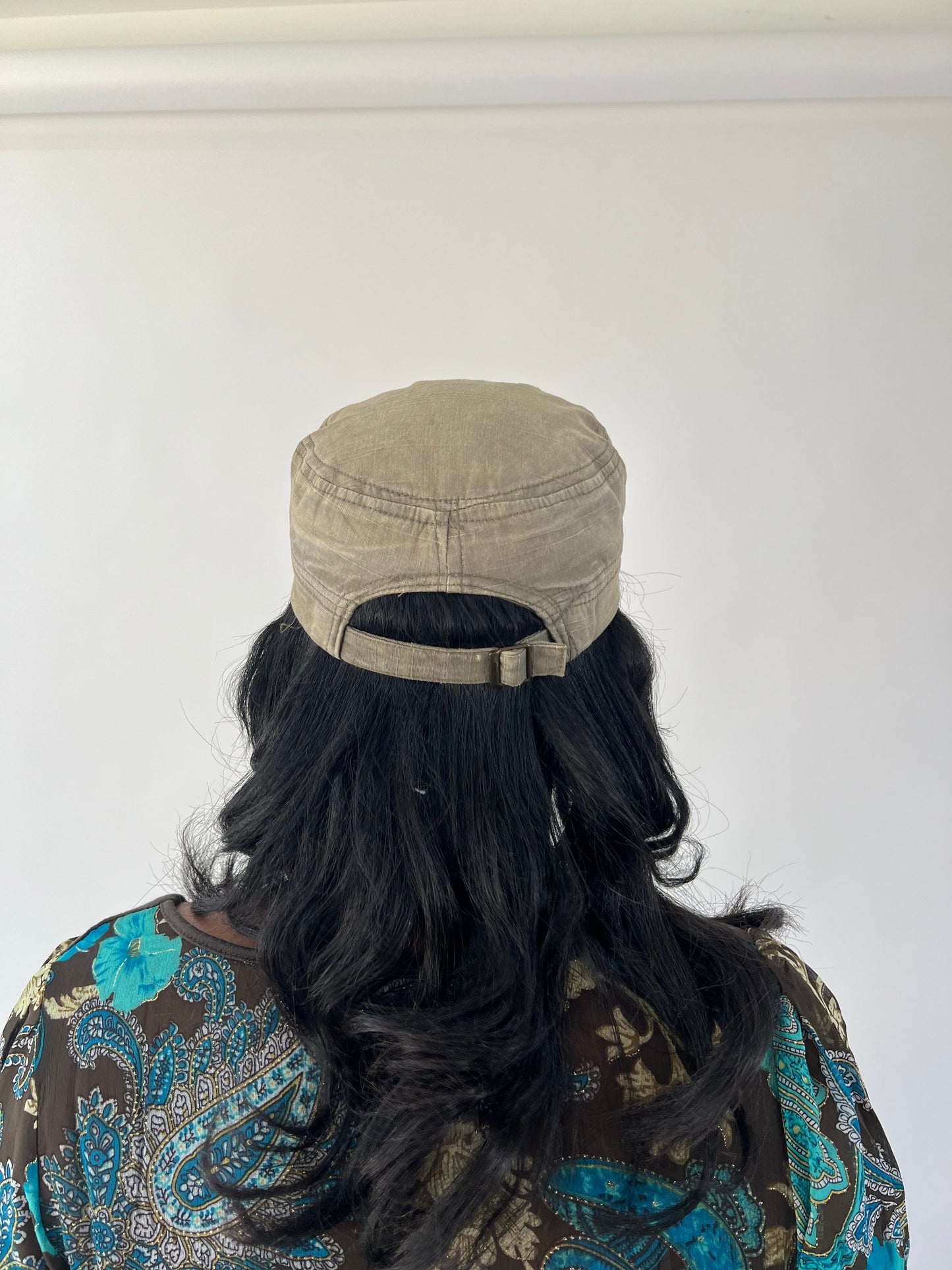 aquamarine drop | one size khaki k2 cap