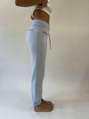 aquamarine drop | small light blue adidas track pants