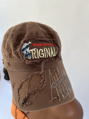 aquamarine drop | one size brown distressed original cap