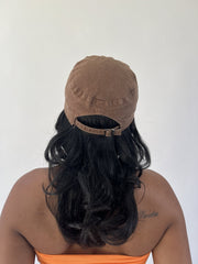 aquamarine drop | one size brown distressed original cap
