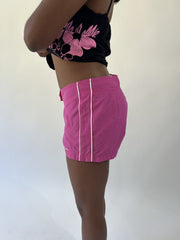 aquamarine drop | small pink champion sports shorts