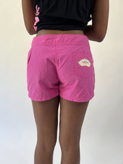 aquamarine drop | small pink champion sports shorts