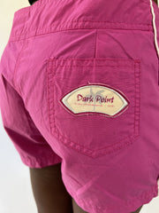 aquamarine drop | small pink champion sports shorts