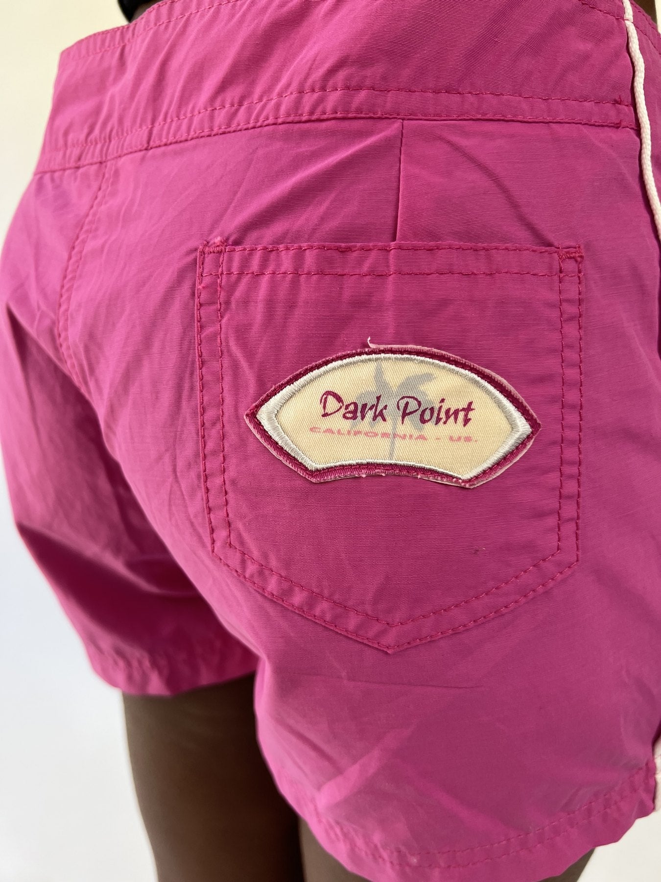 aquamarine drop | small pink champion sports shorts