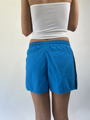 aquamarine drop | medium blue adidas sports shorts