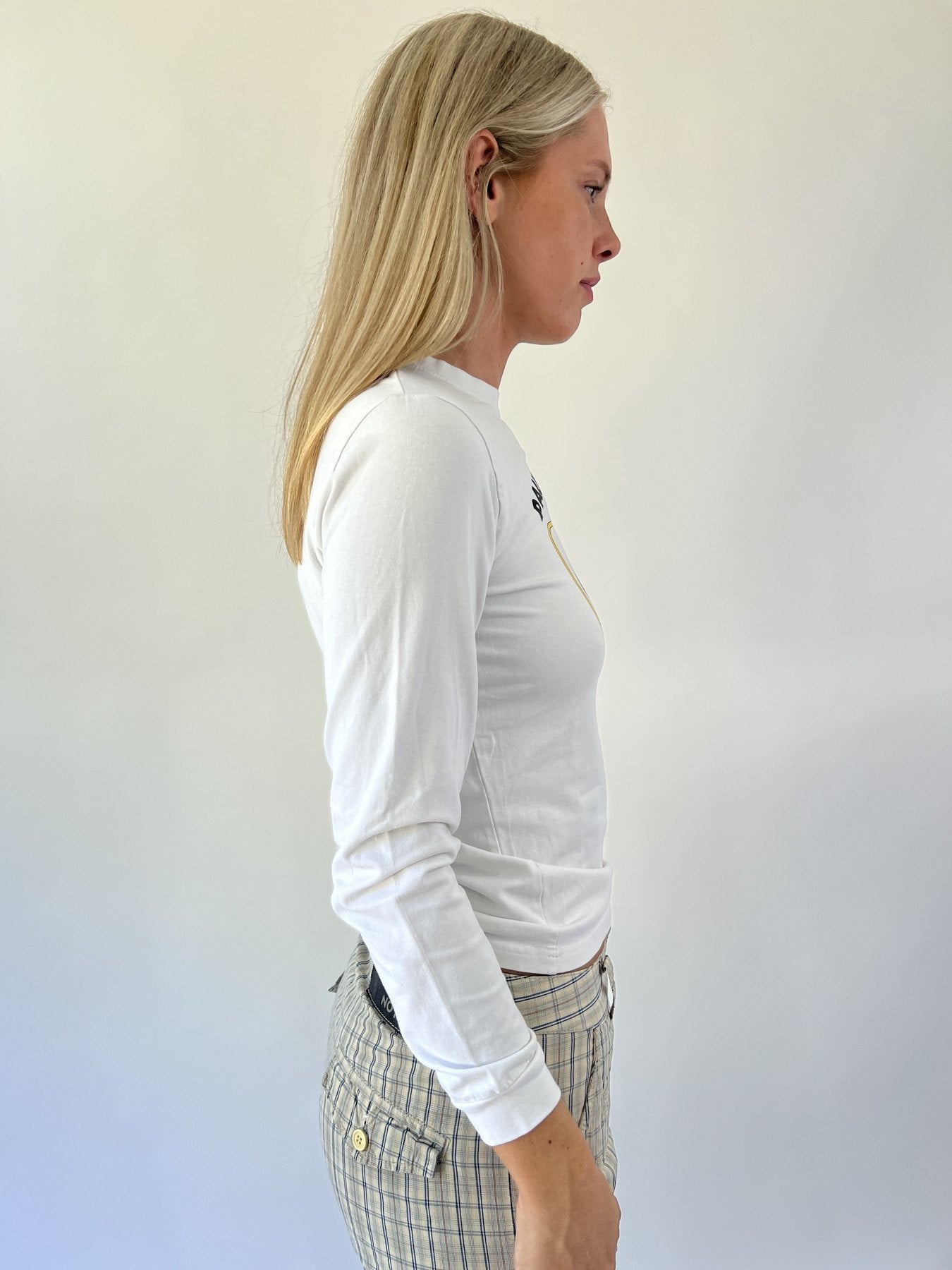 aquamarine drop | small white paul frank long sleeve top