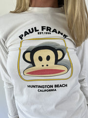 aquamarine drop | small white paul frank long sleeve top