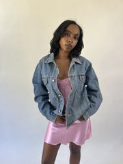 aquamarine drop | large blue oversized levi's denim jacket