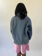 aquamarine drop | large blue oversized levi's denim jacket