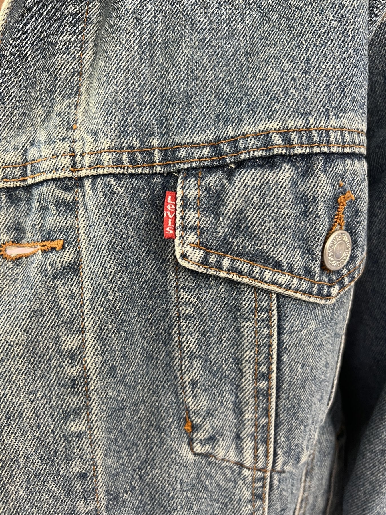 aquamarine drop | large blue oversized levi's denim jacket