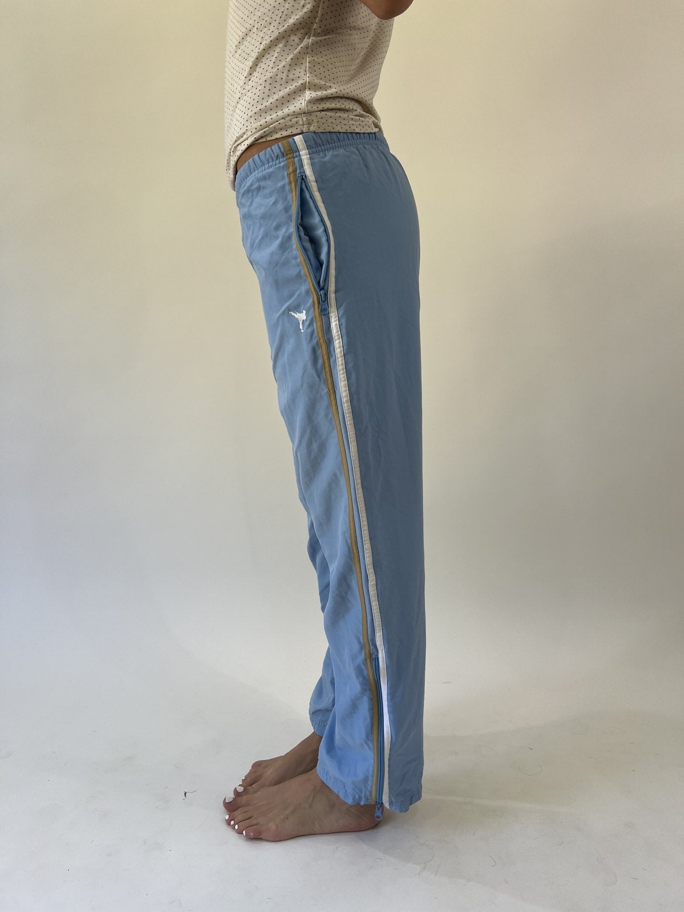 aquamarine drop | small light blue puma track pants