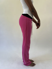 aquamarine drop | small pink hollister track pants