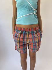 aquamarine drop | small polo ralph lauren multicolour plaid cargo long shorts