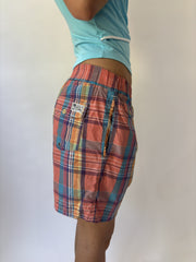 aquamarine drop | small polo ralph lauren multicolour plaid cargo long shorts