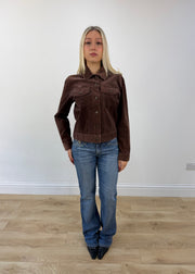 small brown corduroy jacket view 2