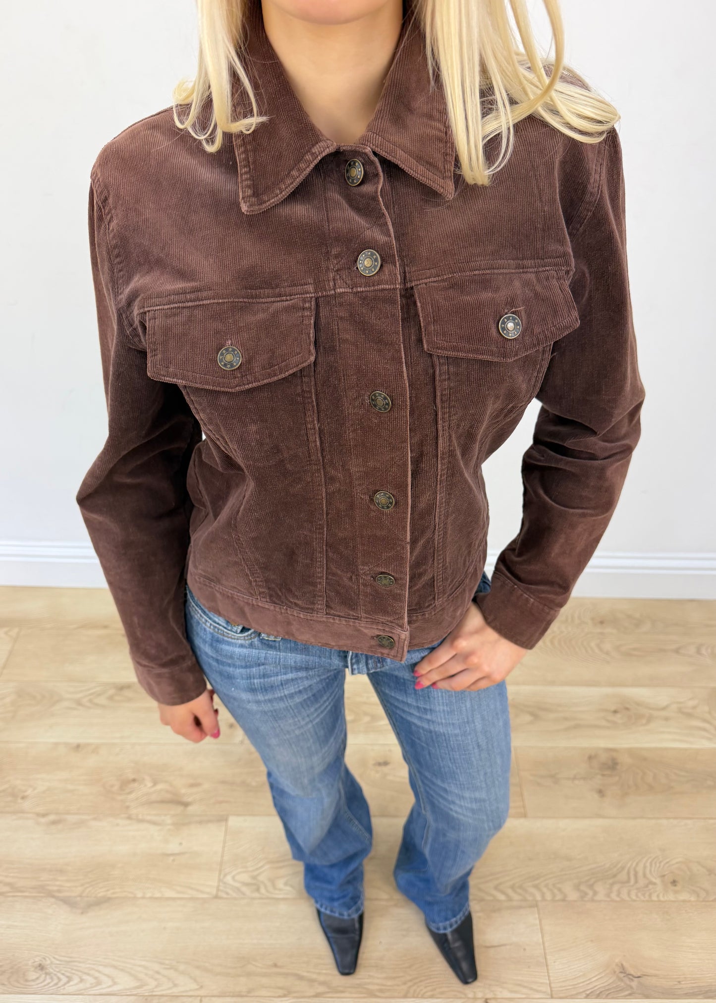 small brown corduroy jacket view 4