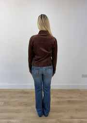 small brown corduroy jacket view 6