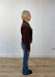 small brown corduroy jacket view 7