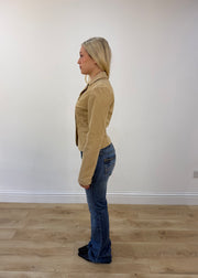 extra small cream corduroy blazer view 4