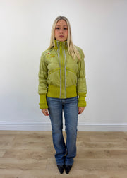 medium green tou.tou puffer jacket front