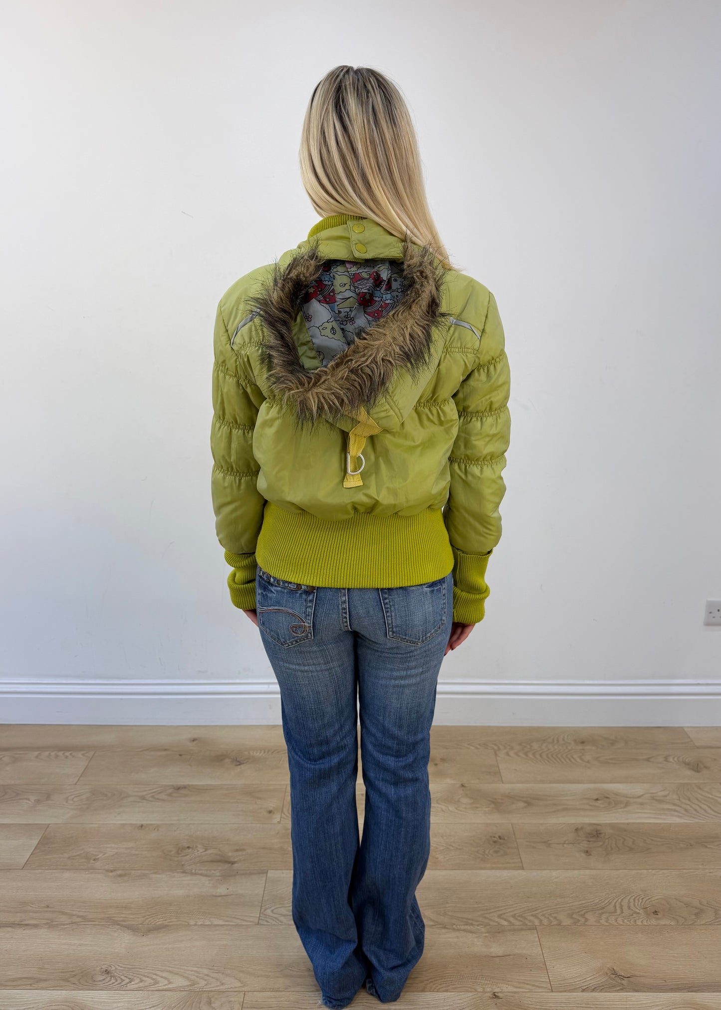 medium green tou.tou puffer jacket view 4