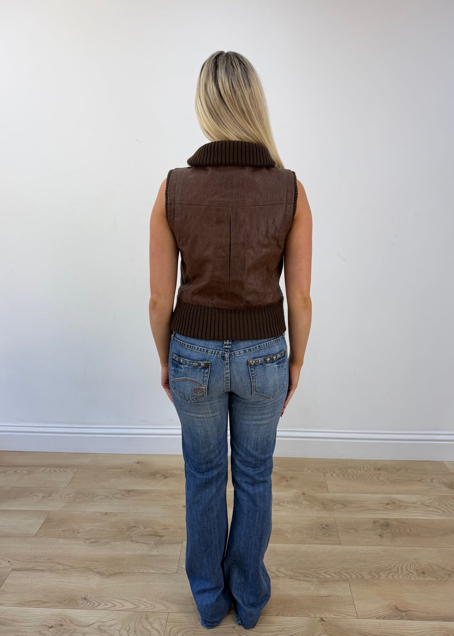 small brown hurley utility gilet view 5