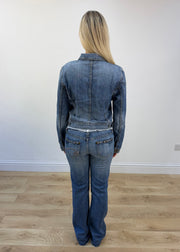 medium blue denim four-pocket jacket view 5