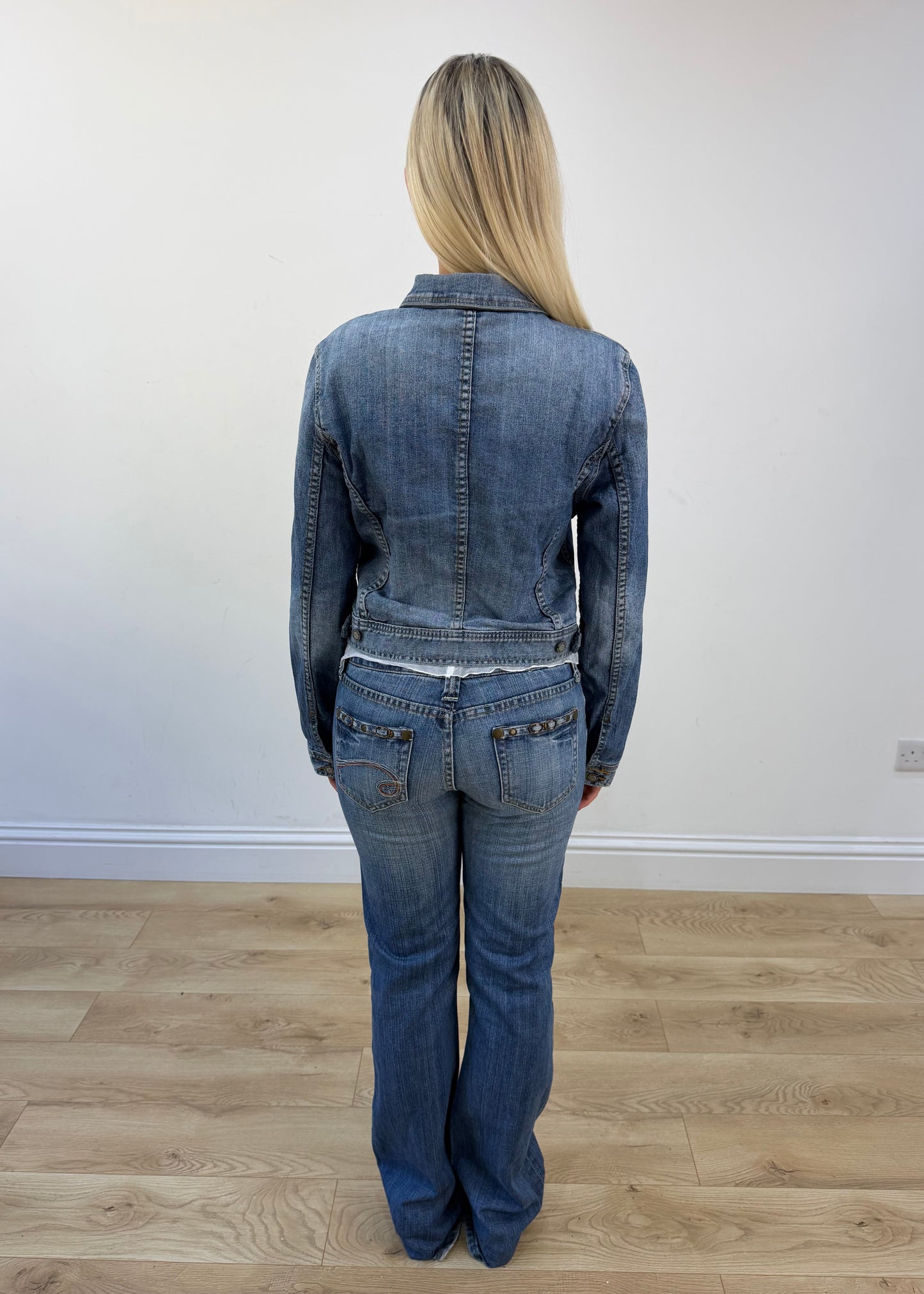 medium blue denim four-pocket jacket view 5