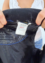 medium black padded gilet label