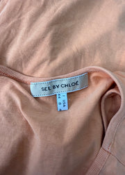 medium orange chloé tank top label