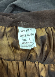 medium ky key brown lace trim midi skirt 6
