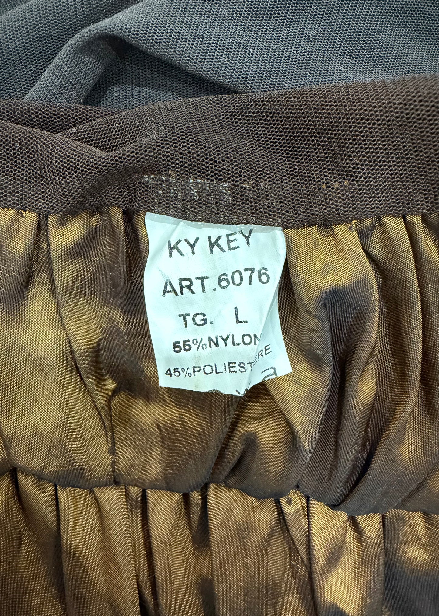 medium ky key brown lace trim midi skirt 6