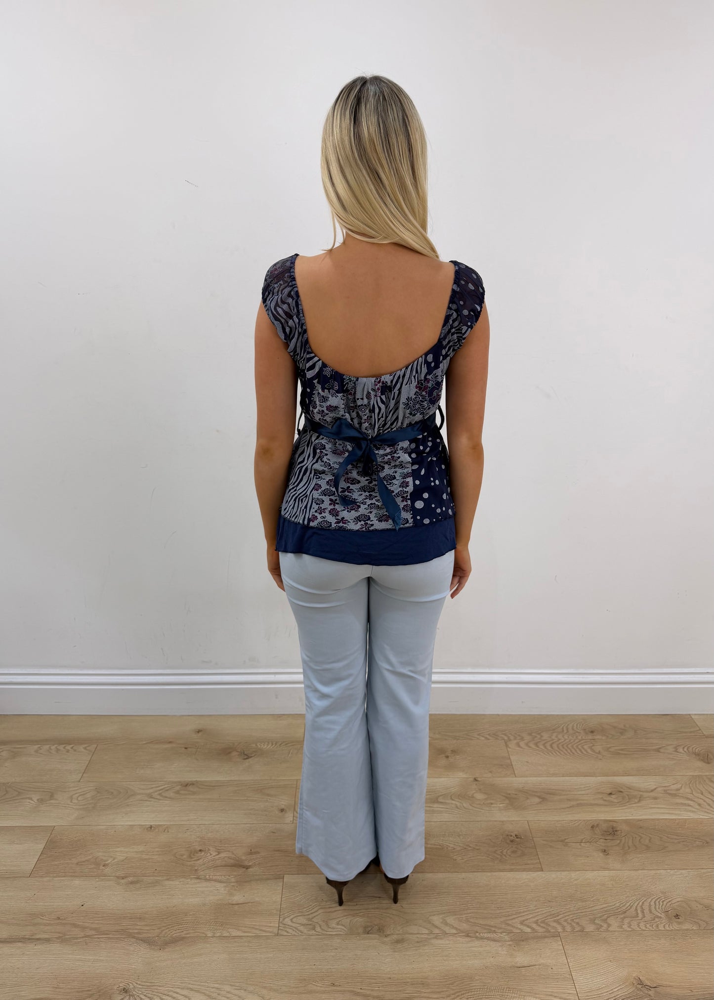 small navy blue milkmaid top 5