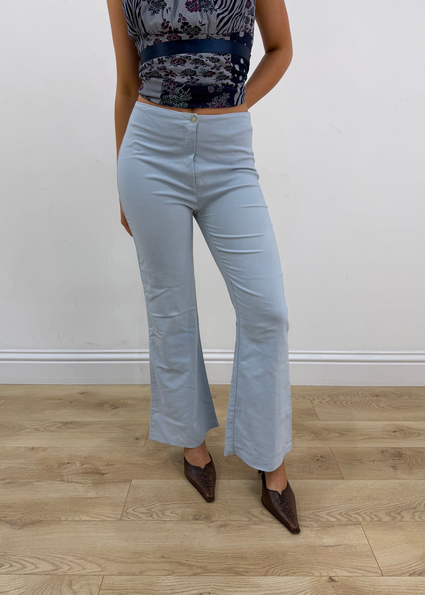 small open light blue suit trousers 1