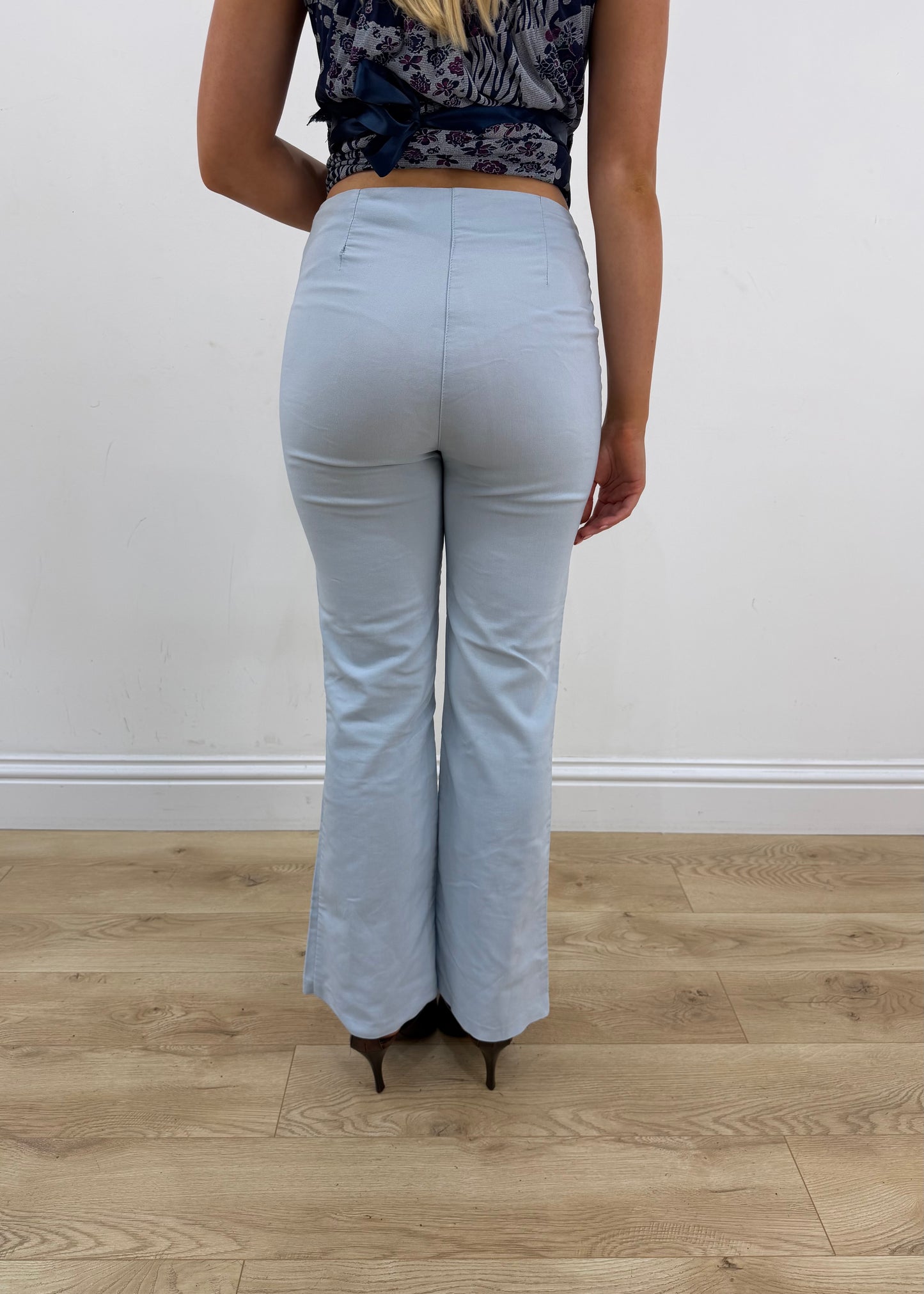 small open light blue suit trousers 3