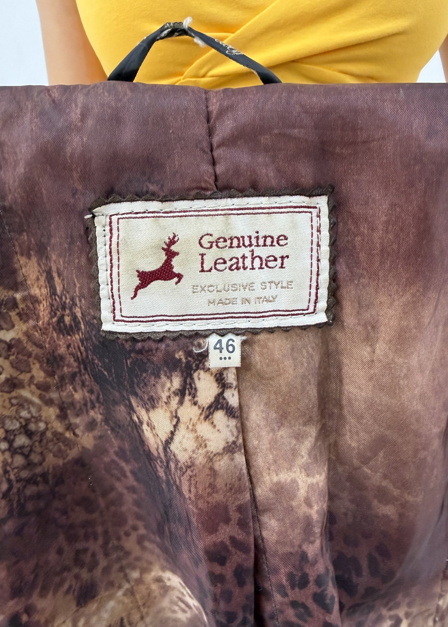 Medium brown genuine leather jacket 8