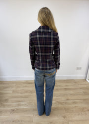 Small purple and white tartan jacket 7
