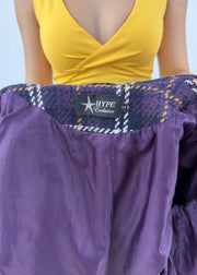 Small purple and white tartan jacket 8
