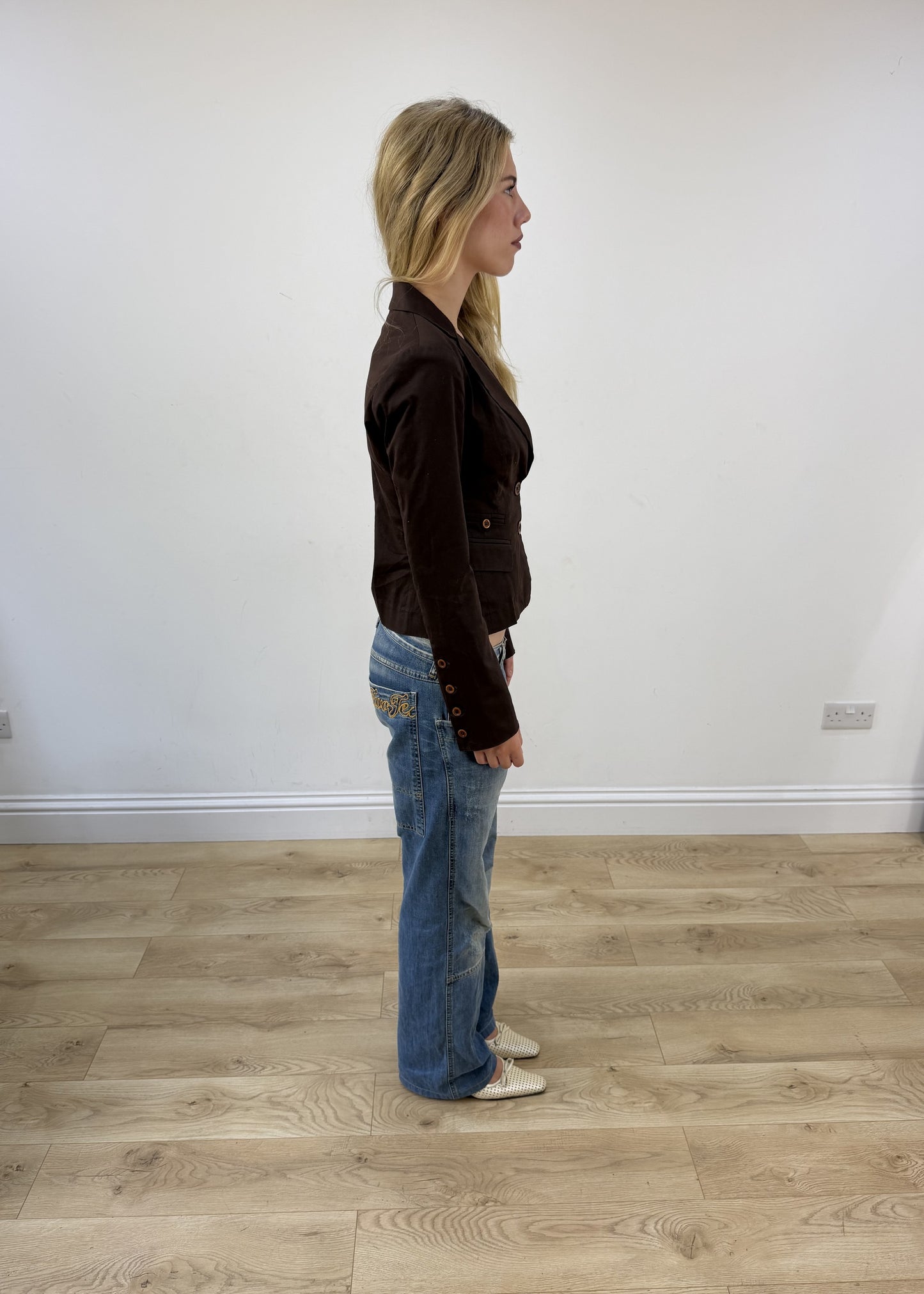 medium brown suit blazer image 6