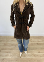 medium brown Zara corduroy jacket image 2