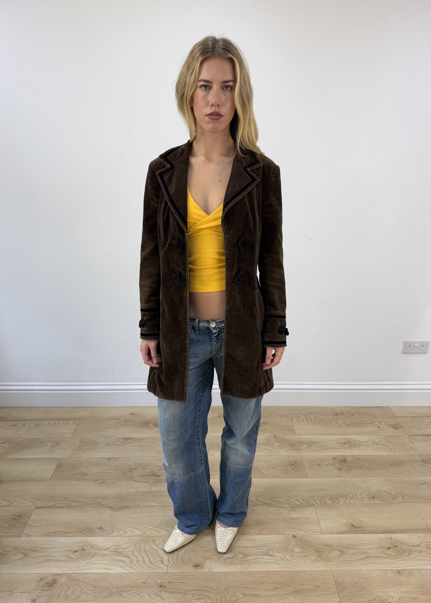 medium brown Zara corduroy jacket image 4
